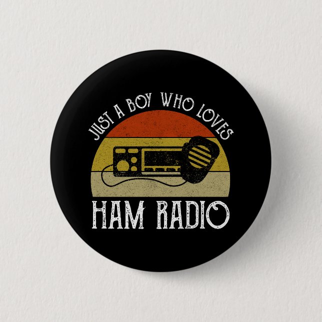 Bara en pojke som älskar amatörradio knapp (Framsida)