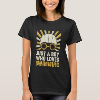 Bara en pojke som älskar att simma t shirt