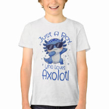 Bara en pojke som älskar Axolotl