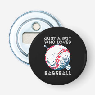 Bara en pojke som älskar baseboll flasköppnare