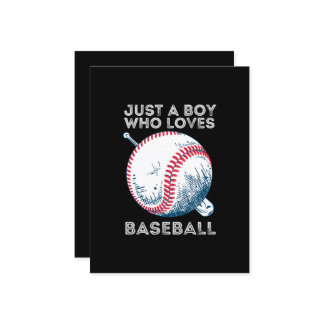 Bara en pojke som älskar baseboll tilläggskort