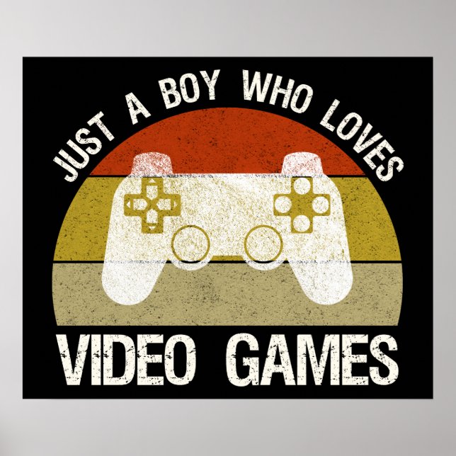 Bara en pojke som älskar datorspel poster (Framsidan)