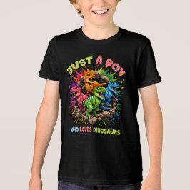 Bara en pojke som älskar dinosaurier t shirt