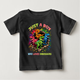 Bara en pojke som älskar dinosaurier t shirt