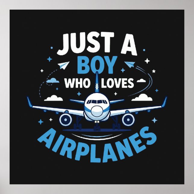 Bara en pojke som älskar flygplan  poster (Framsidan)
