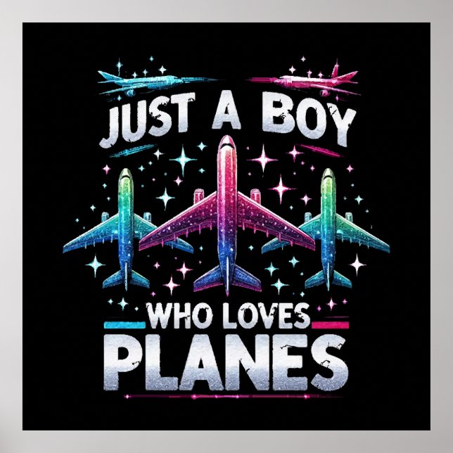 Bara en pojke som älskar flygplan poster (Framsidan)