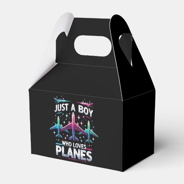Bara en pojke som älskar flygplan presentaskar (Framsidan Sidan)