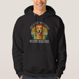 Bara en pojke som älskar Golden Retrievers Hoodie