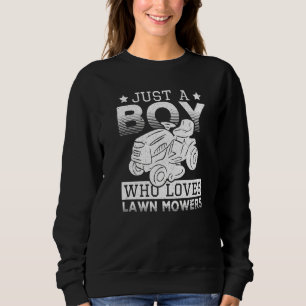 Bara en pojke som älskar gräsklippare Hobbyodlare T Shirt
