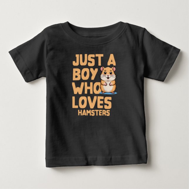 Bara en pojke som älskar hamstrar barn t shirt (Framsida)