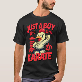 Bara En Pojke Som älskar Karate Kampkonst Karate L T Shirt