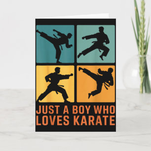 Bara en pojke som älskar karate kampsport karate L Kort