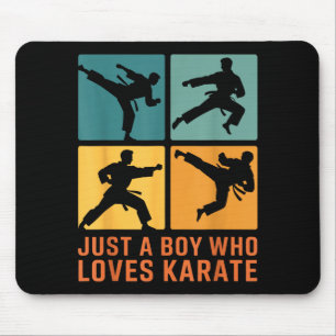 Bara en pojke som älskar karate kampsport karate L Musmatta
