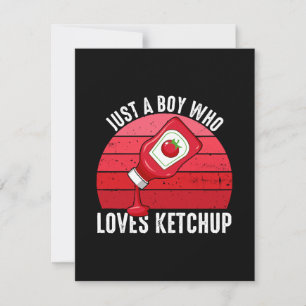 Bara en pojke som älskar ketchup OSA kort