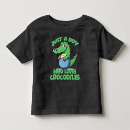 Bara en pojke som älskar krokodiler t shirt