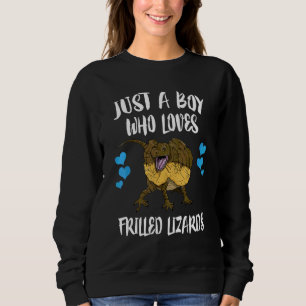 Bara en pojke som älskar krönta ödlor Husdjur Rept T Shirt