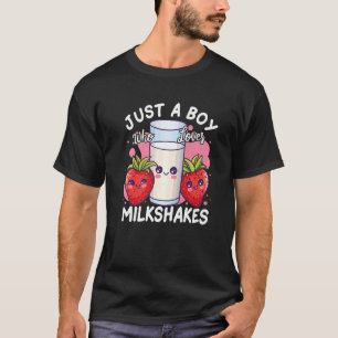 Bara en pojke som älskar milkshakes t shirt