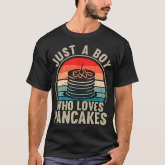 Bara en pojke som älskar pannkakor Barn pannkakor  T Shirt