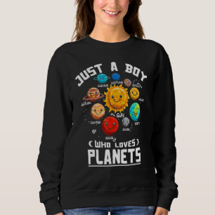Bara en pojke som älskar planeter rymden Rymdutfor T Shirt