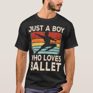 Bara en pojke som älskar retro ballerino herr t shirt