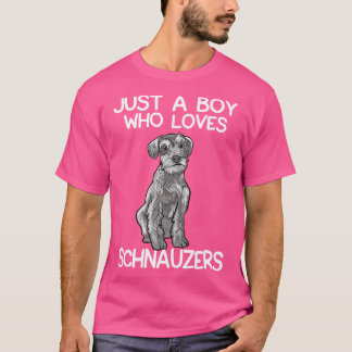 Bara en pojke som älskar Schnauzers T Shirt