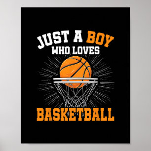 Bara en pojke som älskar Sketll Merch pojkar barn Poster