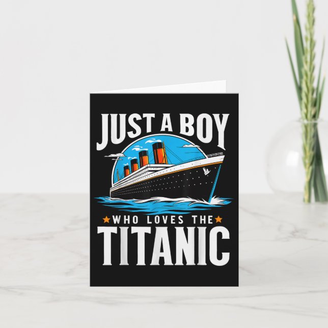 Bara en pojke som älskar Titanic - sonbror farfar Kort (Framsida)