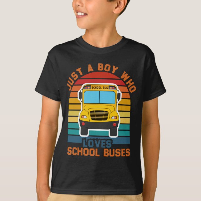 Bara en pojke som går i kärlek i buss, Buss i Kärl T Shirt (Framsida)