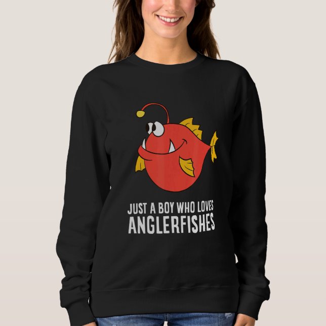 Bara en pojke som Kärlek Anglerfish T Shirt (Framsida)