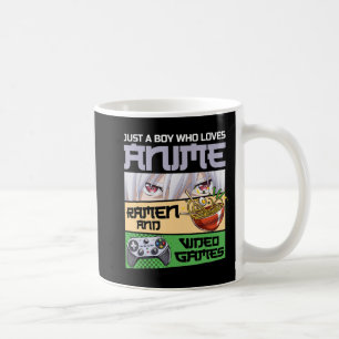 Bara en pojke som Kärlek Anime Ramen och Video Gam Kaffemugg