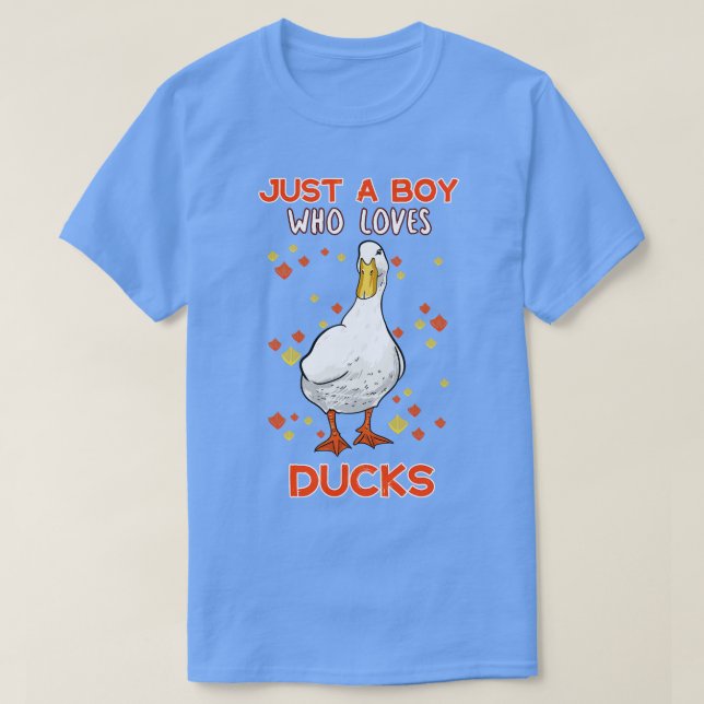 Bara en pojke som Kärlek Anka T Shirt (Design framsida)