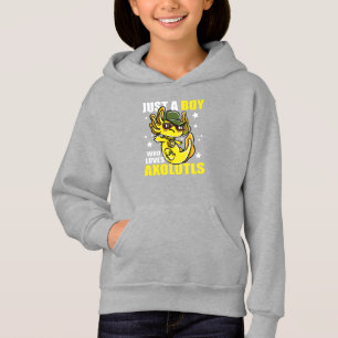 Bara en pojke som kärlek axolotls Cute Funny Kawai T Shirt