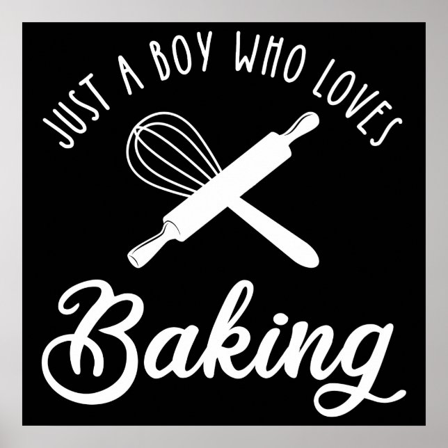 Bara en pojke som Kärlek Baking Poster (Framsidan)