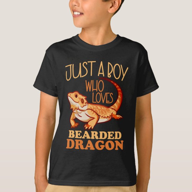 Bara en pojke som Kärlek bar Dragon T Shirt (Framsida)