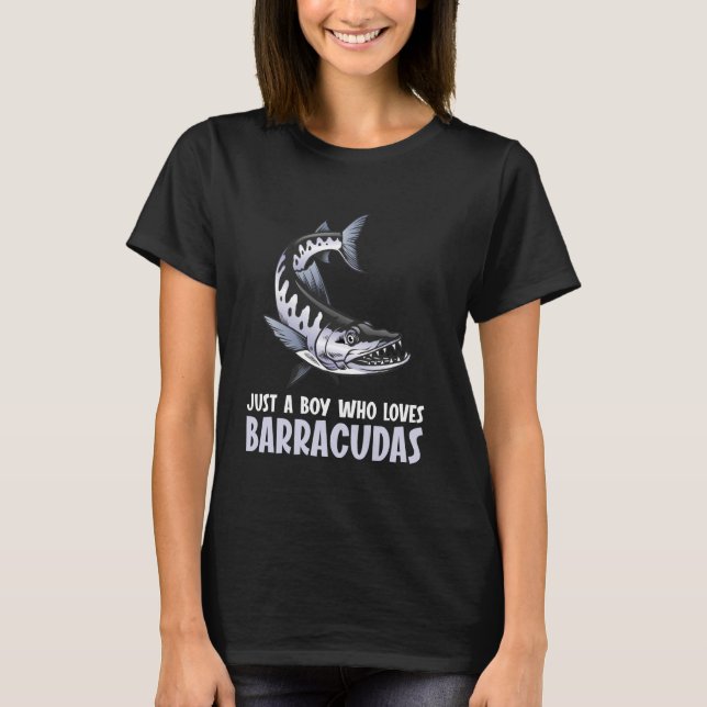 Bara en pojke som kärlek Barracudas Barracuda T Shirt (Framsida)