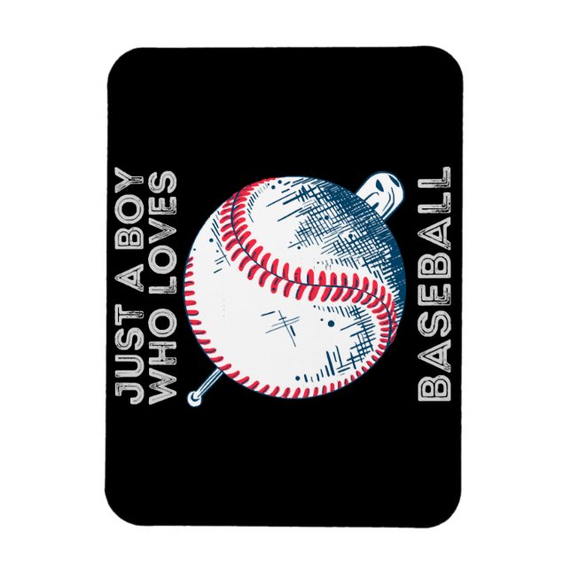 Bara en pojke som Kärlek Baseball Batter baseball  Magnet (Vertikal)