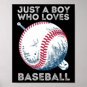 Bara en pojke som Kärlek Baseball Batter baseball Poster