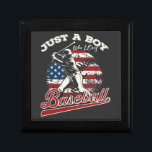 Bara en pojke som kärlek baseball minnesask<br><div class="desc">Bara en pojke som verkligen baseball rolig baseboll designar Gift Box Classic Collection.</div>