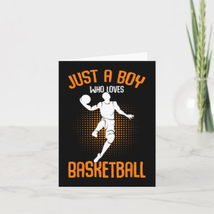 Bara en pojke som kärlek Basketball Player Kids Bo Kort