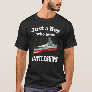 Bara en pojke som Kärlek Battleships Ww2 Japanska T Shirt