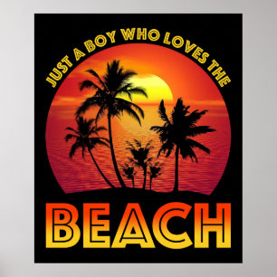 Bara en pojke som Kärlek Beach Poster