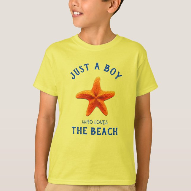 Bara en pojke som kärlek Beach T-Shirt (Framsida)