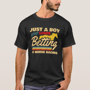 Bara en pojke som Kärlek betar på häst Tävla 2 T Shirt