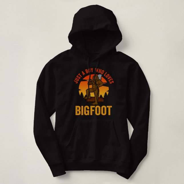 Bara en pojke som Kärlek Bigfoot T Shirt (Design framsida)