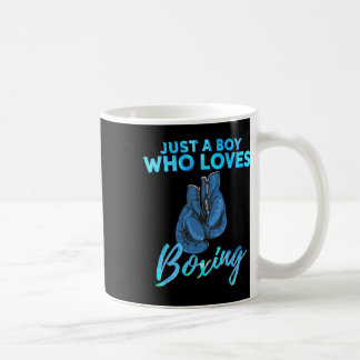 Bara en pojke som Kärlek Boxing Boxing Gift for Bo Kaffemugg
