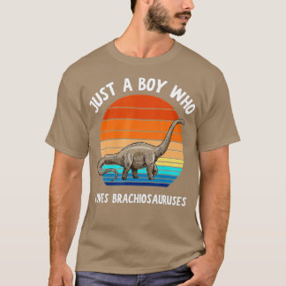 Bara en pojke som Kärlek Brachiosaurus Dinosaur Ki T Shirt