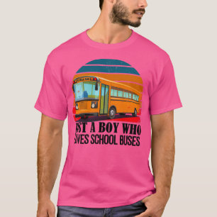 Bara en pojke som Kärlek Buss återgår till solnedg T Shirt