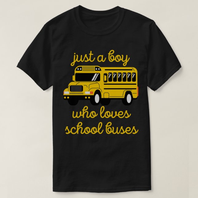 Bara en pojke som Kärlek Buss ger Buss Älskare 4 T Shirt (Design framsida)