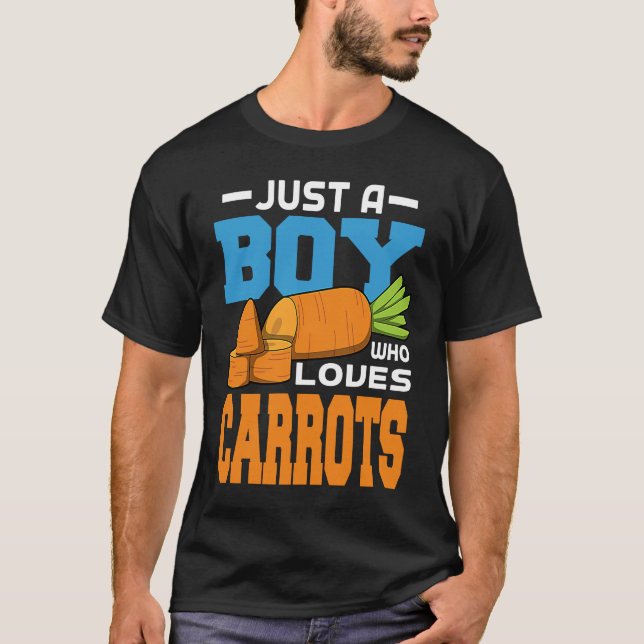Bara en pojke som Kärlek Carrots T Shirt (Framsida)