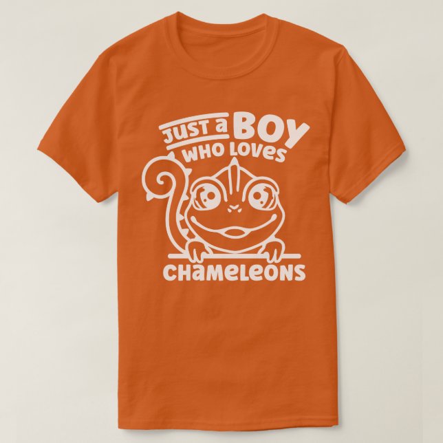 Bara en pojke som Kärlek Chameleons Chameleon T Shirt (Design framsida)